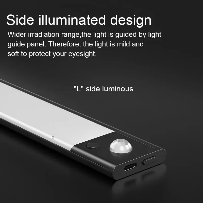 Rechargeable Motion Sensor Light Indoor Battery Cabinet Closet Light Motion Sensor Wireless Led Night Light