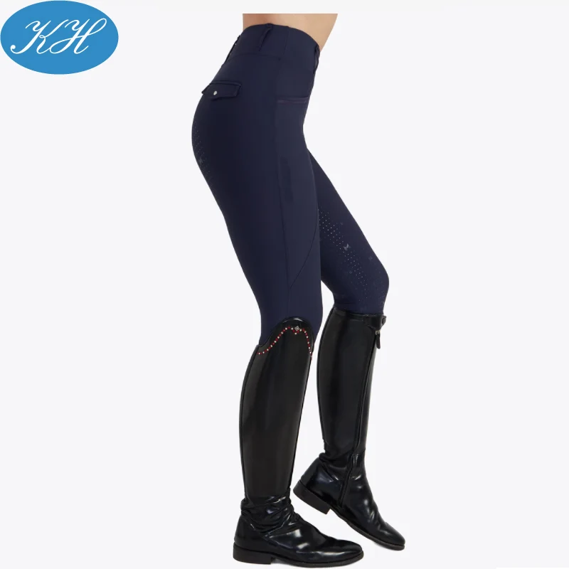 Recycled Fabric Equestrian Clothing Manufacturer Knee Patch Silicone Breeches Jodphur For Horse Racing
