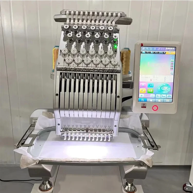 1055x10 и 1700 компьютеризированная двуглавая 12-игольная промышленная вышивальная машина шляпа одежда домашняя