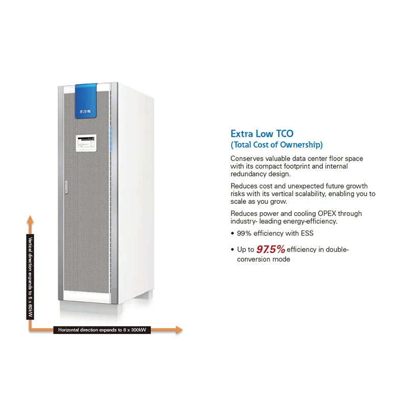 Eaton Brand Online 93PR 9310 UPS15-500KVA 25KVA-200KVA with three phase output Power Supply Online UPS for office compute