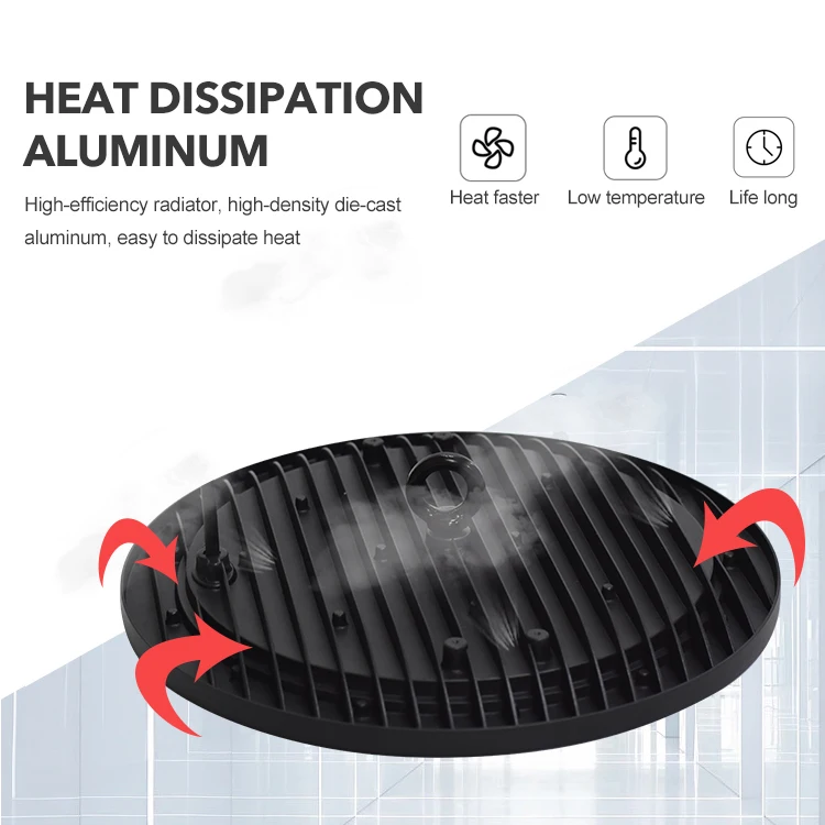 High Quality Industrial Lamp Indoor Smd Die-casting Aluminum 100w 150w 200w 300w Ufo Led High bay Light