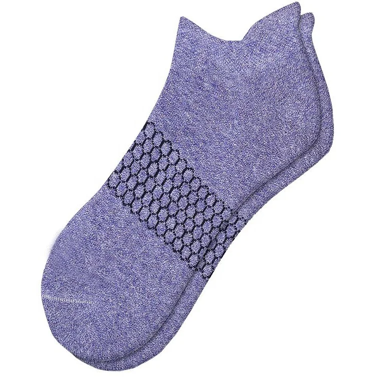 AJ 20154 High Quality Custom Women Bamboo Knitting Bee Patterned Running Sport Ankle Tab Socks