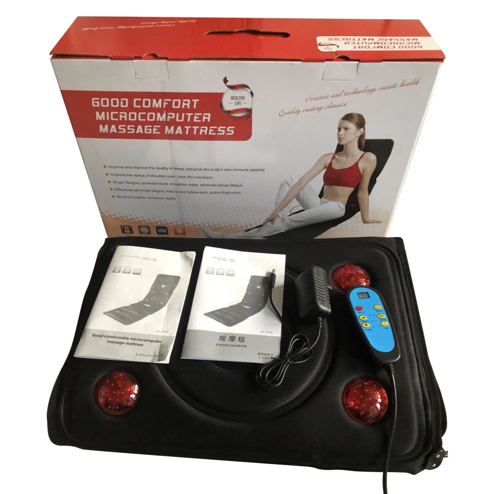 OEM ODM Massage Mat Mattress With Heating And Vibrating Full Body Shiatsu Electric Massage Mattress