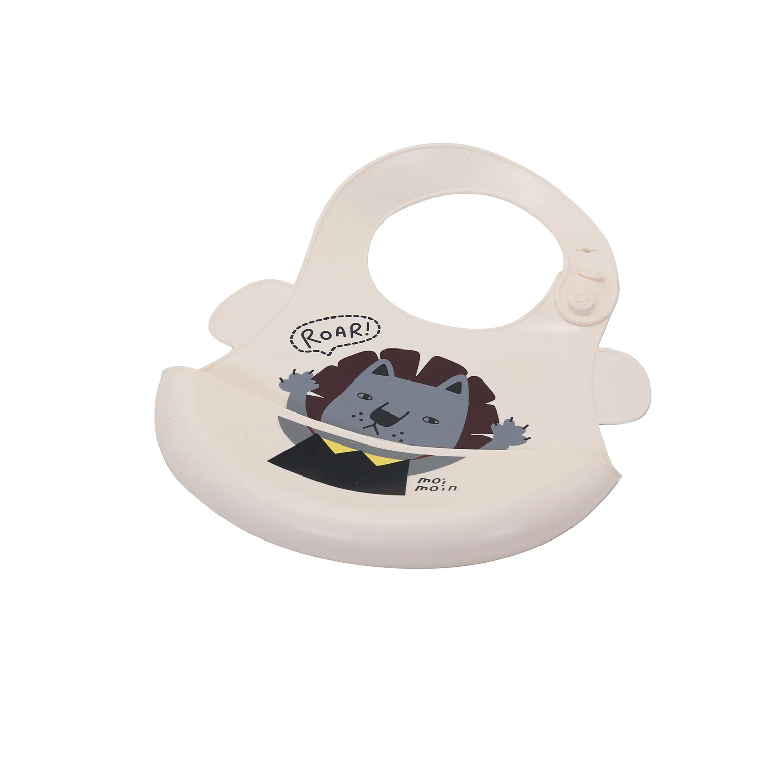 Wholesale Custom Animal Printed Waterproof Silicone Baby Bid Kids Silicone Bib Baby For Baby