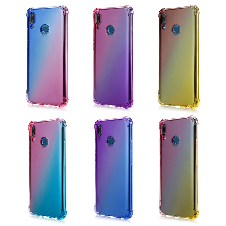 Anti Scratch Gradient Color Soft Shell Case For Huawei Y9 2019 Case