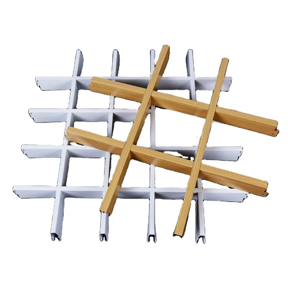 Decorative Drop Ceiling Metal Grid Aluminum Open Cell Ceiling for Supermarket