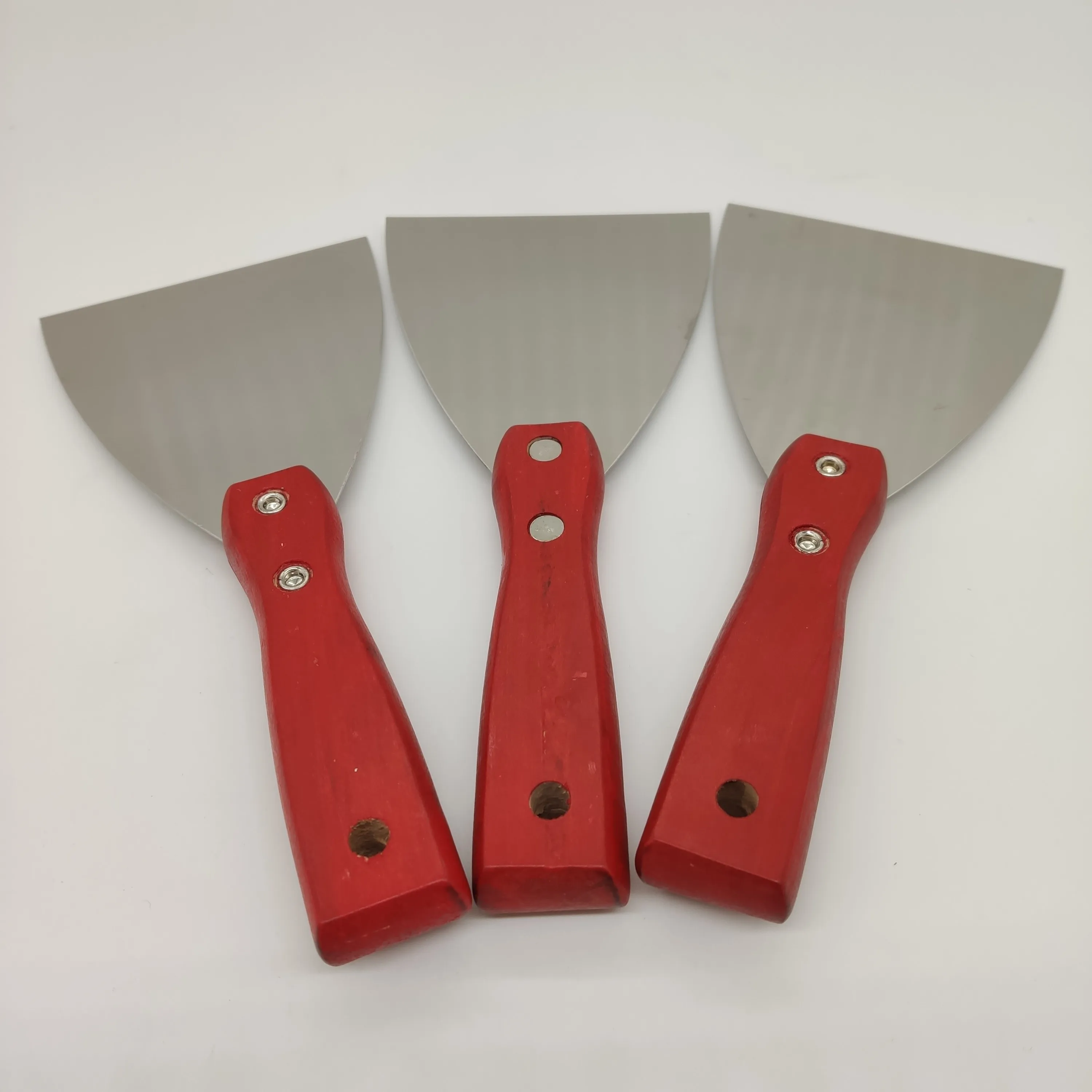 Hot sale stainless steel scraper and wood handle stainless putty kinfe