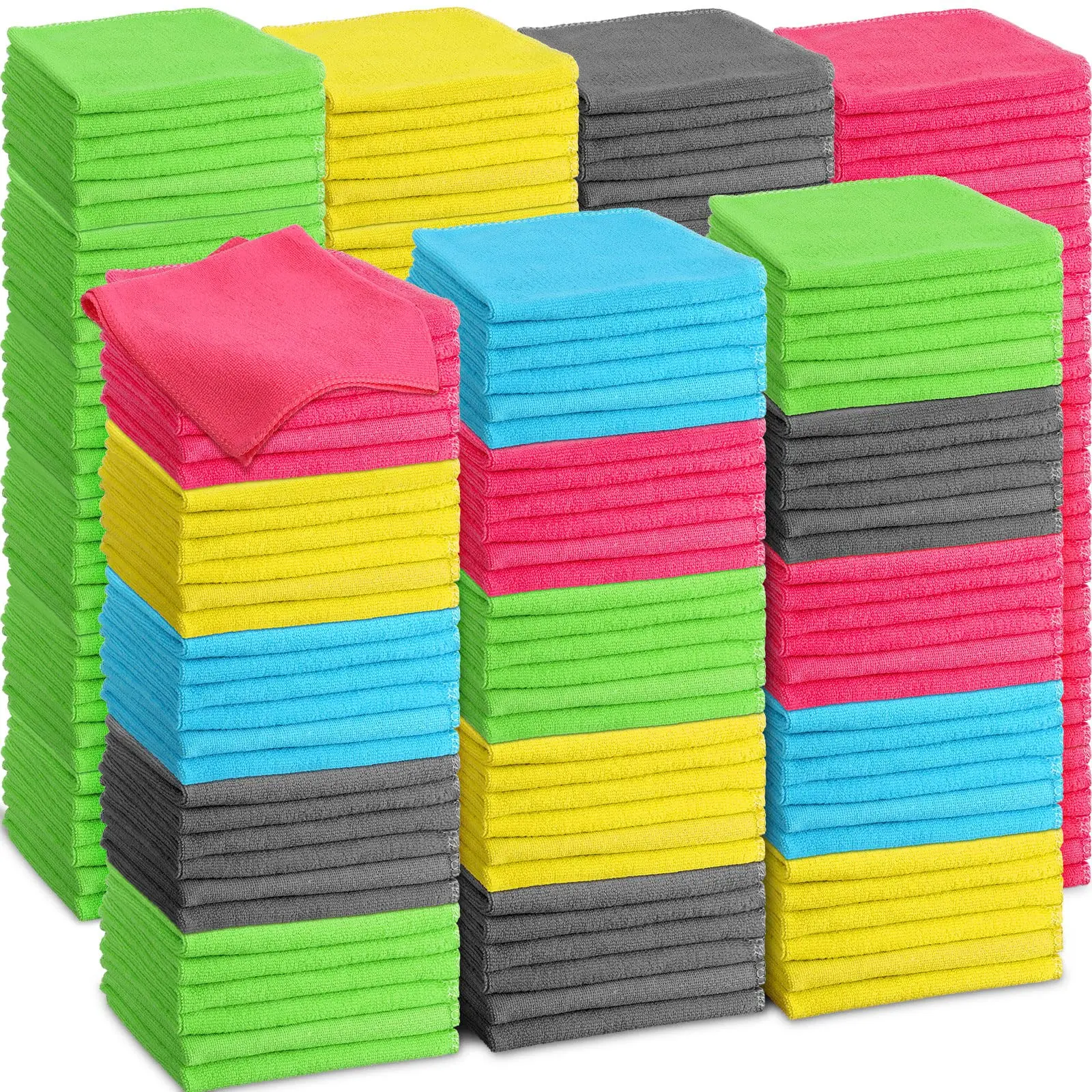 Costom logo 80% Polyester Cleaning Cloth Polishing Car Microfiber Cloth Car Kitchen Towels Micro Fibre Towel Microfiber Towel