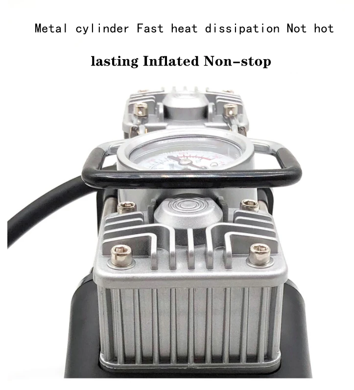 Pressure Air Pump and Repair Kit Auto 150 PSI HEAVY DUTY Portable Air Compressor Inflator 12V Car Tire Pump