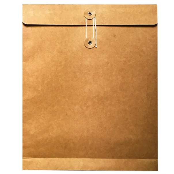 Custom printing brown c4 kraft envelope with string