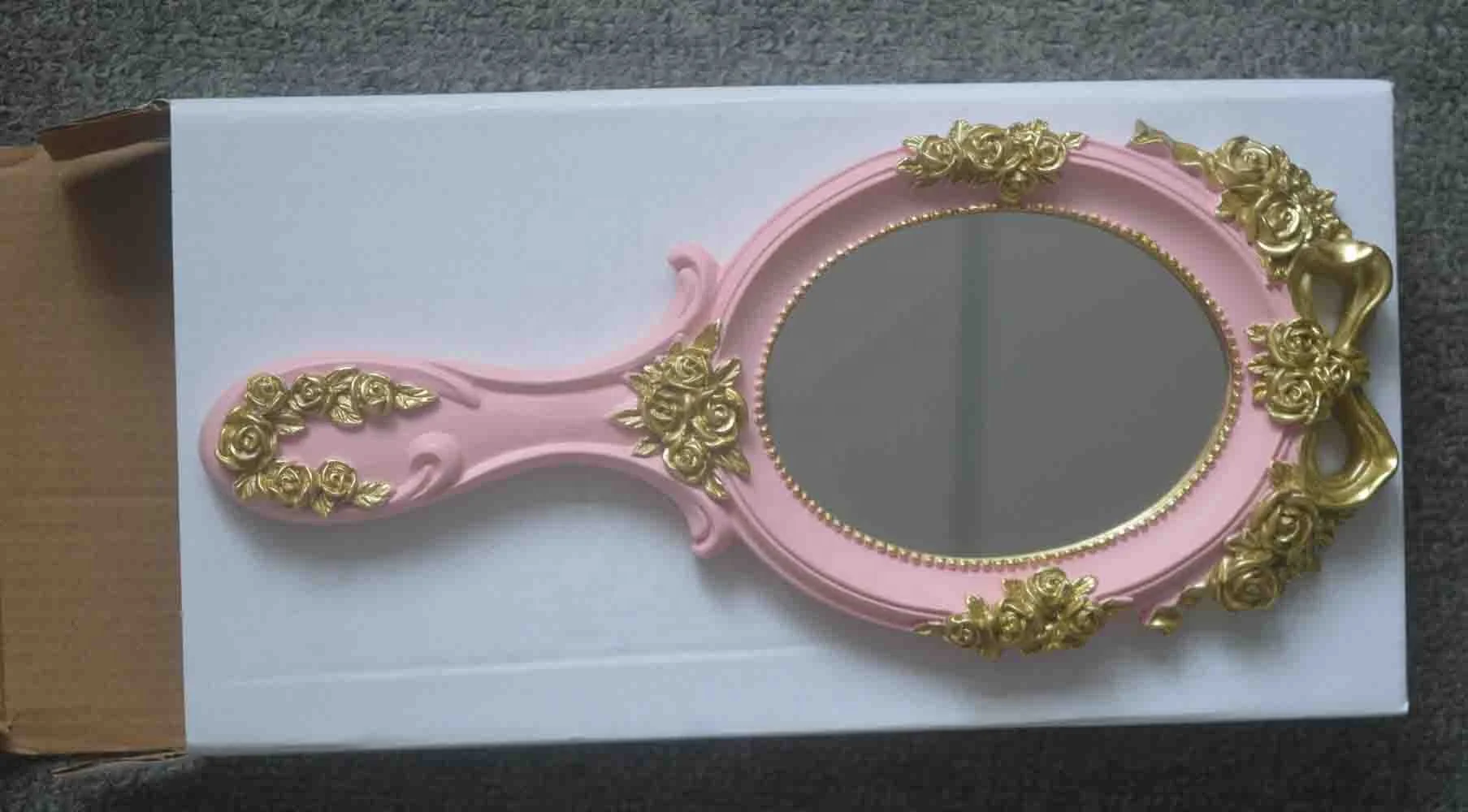 Cosmetic mirror professional Morocco gothic ms rose comb with mirror