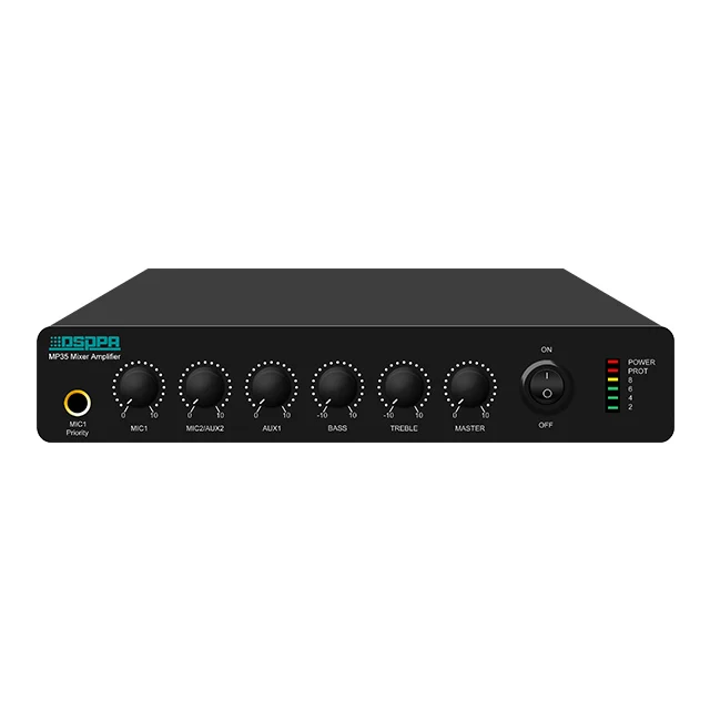 PA System Solution 35w 60w 70v 100v 4ohm 8ohm 16ohm Class D Sound 1U Digital Power Amplifier
