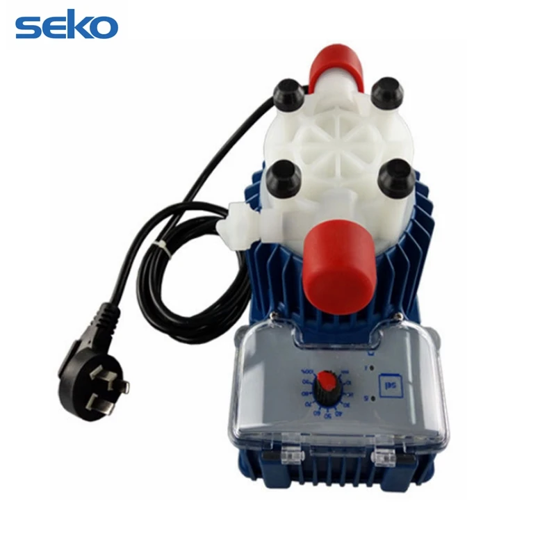 Tekna series AKS500 seko Solenoid dosing pump with flow range 4-8 lph and pressure range 2-12 bar