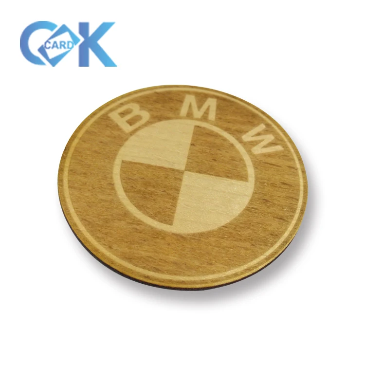 Best Price Custom Round Room Door Smart Lanyard KeyTag Access Control System Wooden Hotel Key Cards