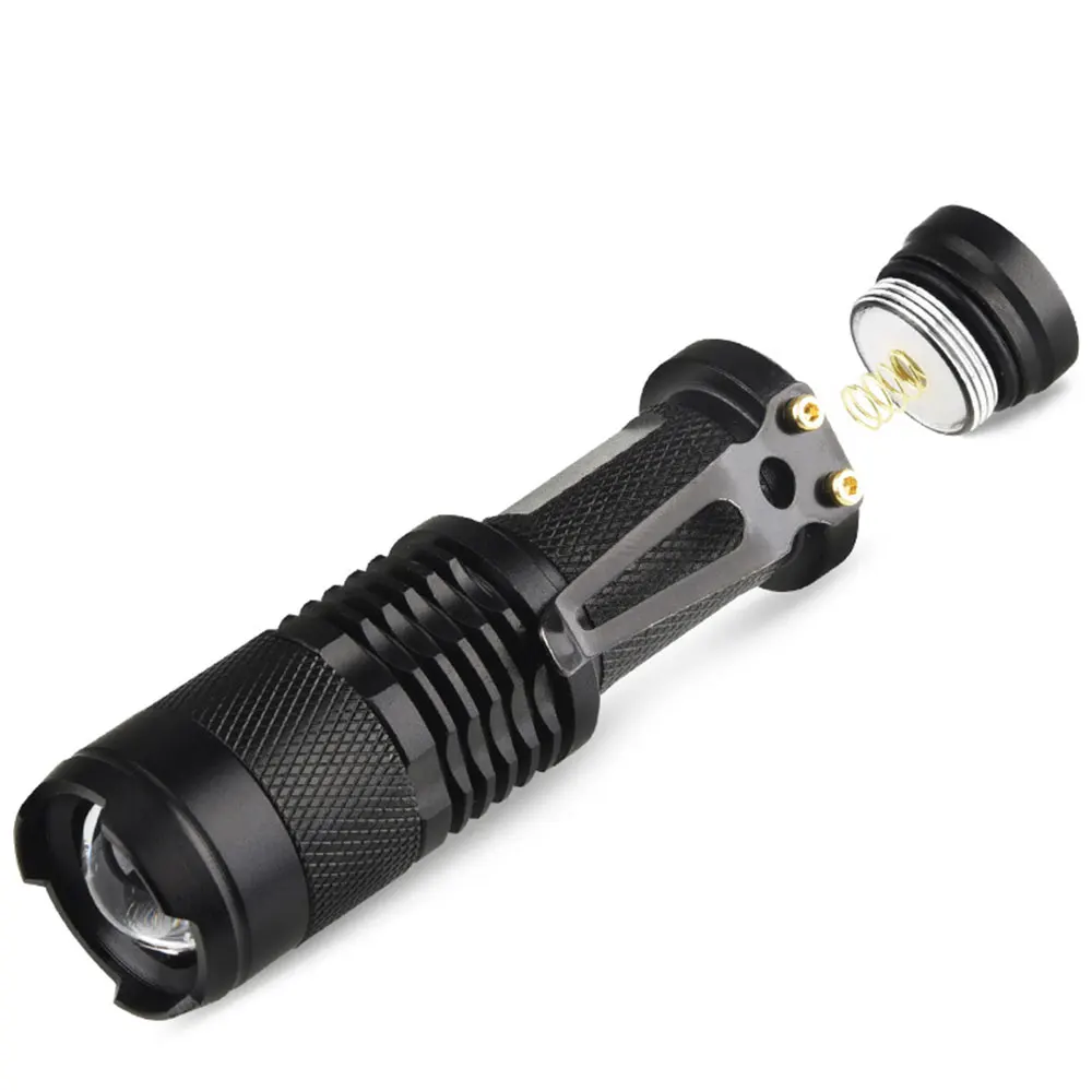 Teaser Electric Defense Power Mini Pocket Flashlight with Clip
