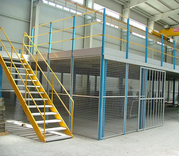 Multi Level Design Warehouse Storage Steel Q235B Mezzanine Flooring Racking Systems