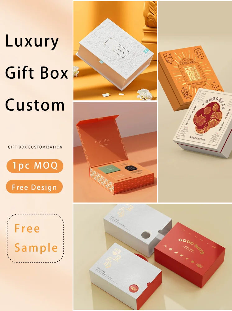 Cheap Modern Custom Logo Gift Box Set Packaging Box Cardboard Paper Luxury Tea Gift Box For Packaging