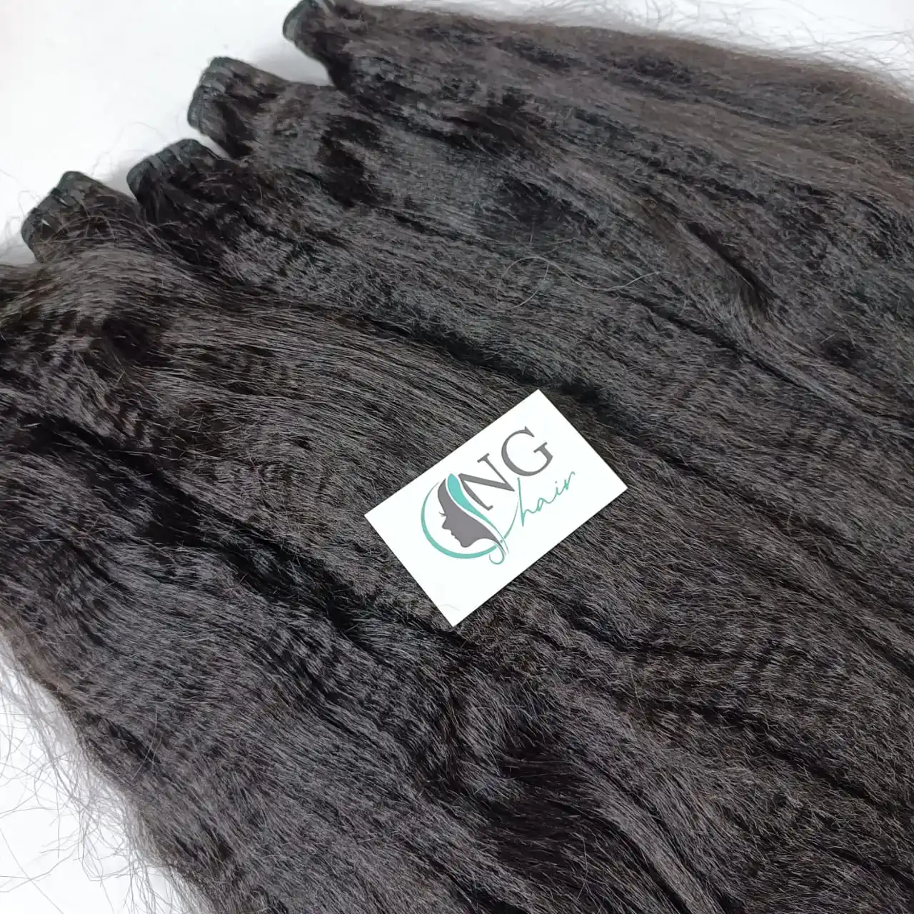 Kinky Straight Weft Hair Double Drawn 100 Virgin Hair No Chemicals No Shedding No Tangle Genius Weft Made In Vietnam Full Color