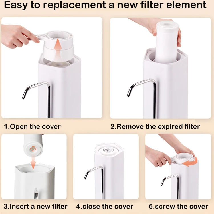 Cheap Faucet Mounted Ultrafiltration  Countertop Kitchen Water Filtration System PP CTO UF Filter Element for Household Use