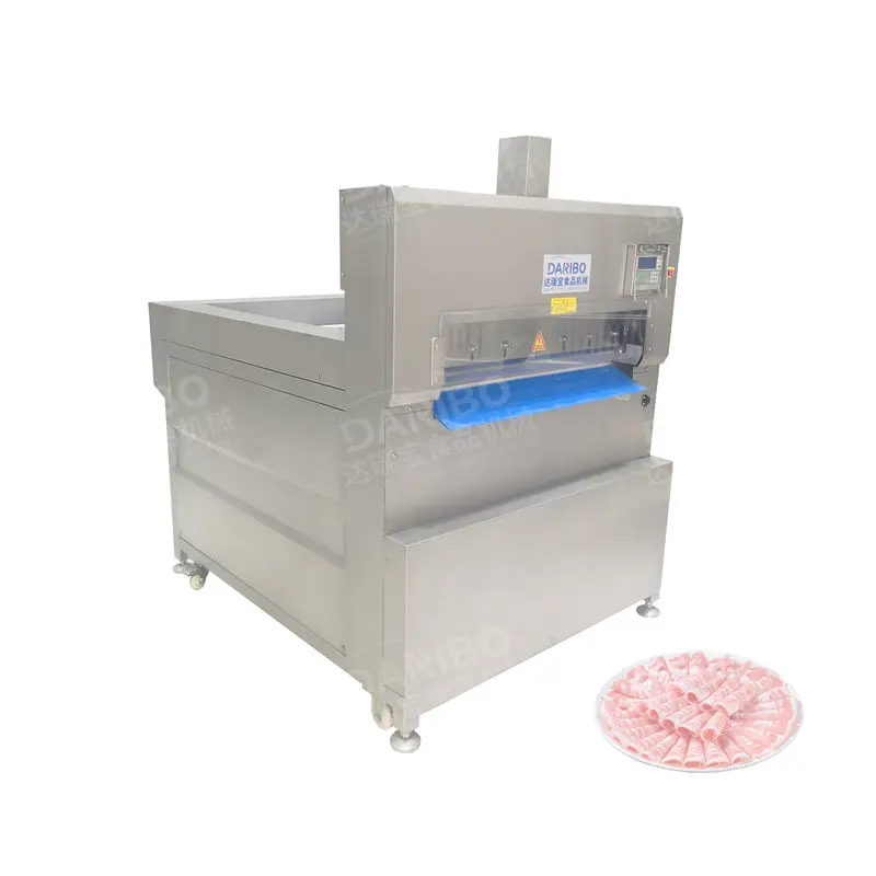 High Precision Cutting Mutton Rolls Cubes Frozen Beef Cubes Cutter Cod Slicer Compound Fish Processing Machine
