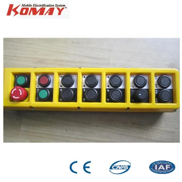 KOMAY High Quality Bridge Crane Push Button Working Plat Pendent Control