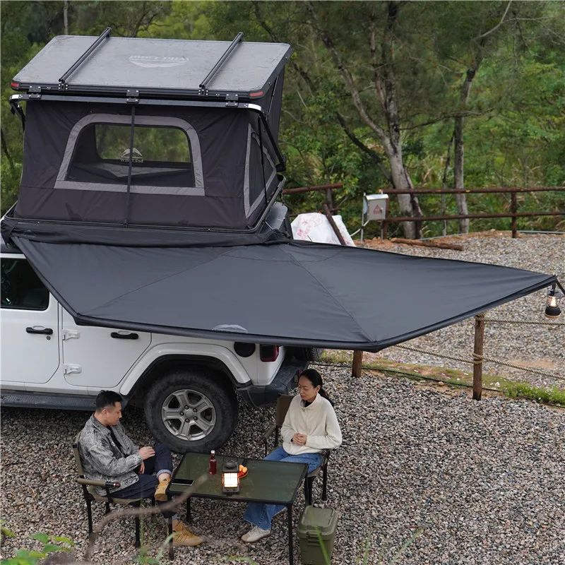Waterproof Awning Freestanding 4x4 Vehicle Awning Roof Top Tent Car Side Sunshade Tent 4wd Foxwing Rear for SUV Trailer Trucks