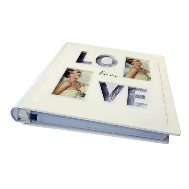 Acrylic wedding memorial guest book 40 pages  screw binding