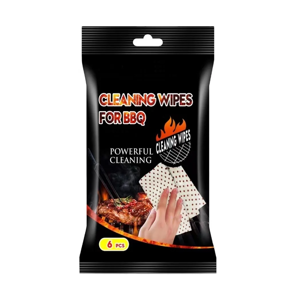 Barbecue Wipes Strong Cleaning Force Cut Through Grease Oil Fat and Dirt Portable BBQ Wet Wipes