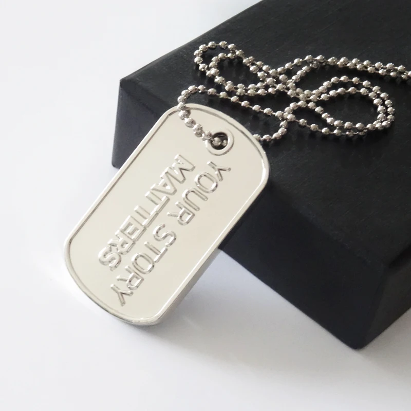 Wholesale Custom High Quality Zinc Alloy Stainless Steel Laser Engraved Metal Dog Tag With Your Logo