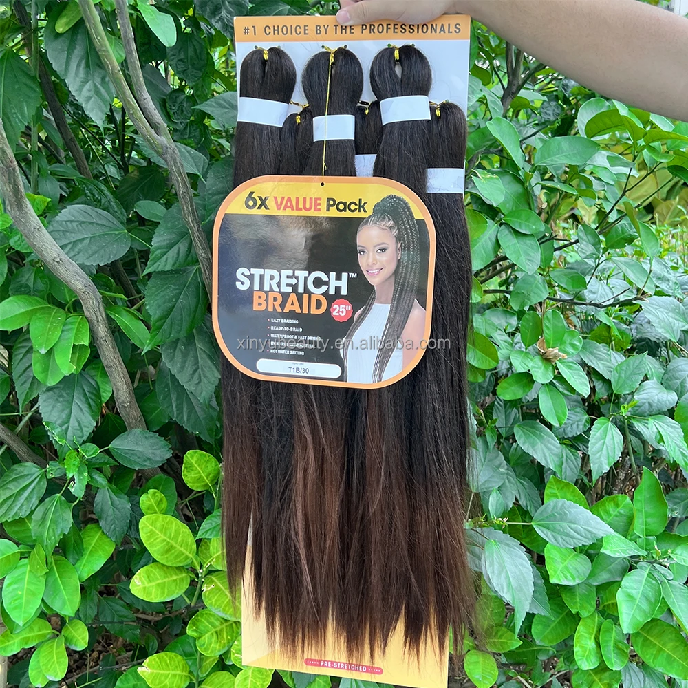 3x ghana braiding hair pre stretched x7 braiding hair synthetic extensions grey crochet braiding hair