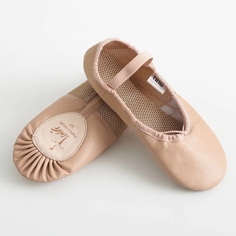 Custom dance shoes spliced breathable mesh ballet performance shoes Soft ballet shoes training wear Special order