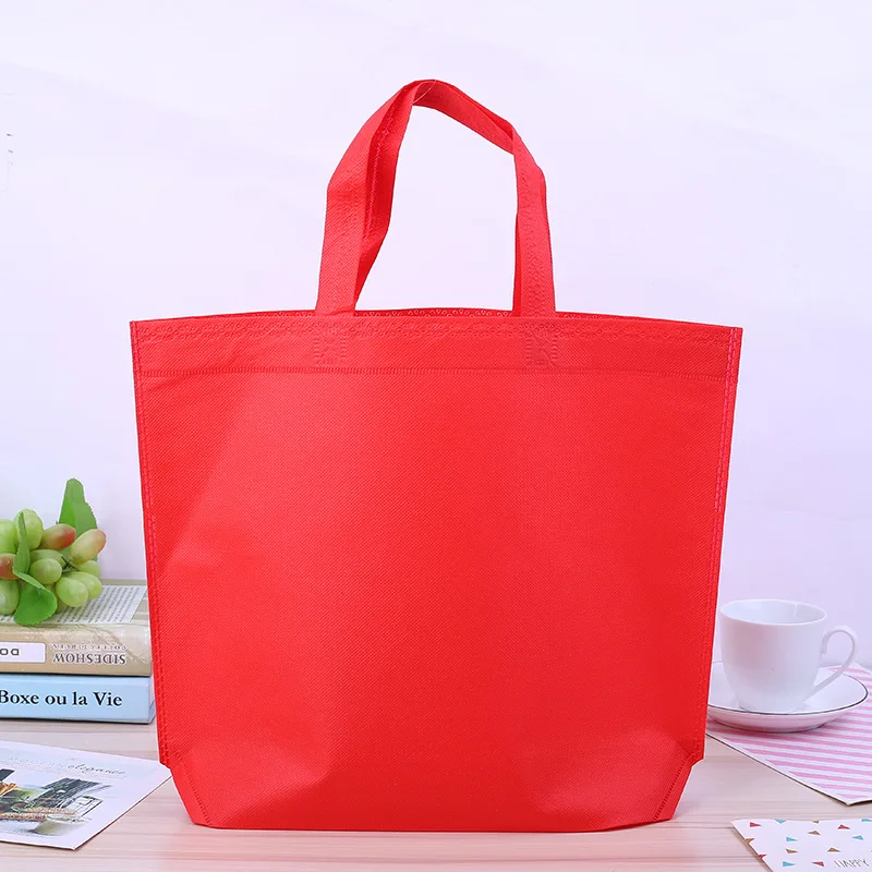 Manufacturer Cheap Price reusable non woven tote shopping bag   Custom logo printed in stock