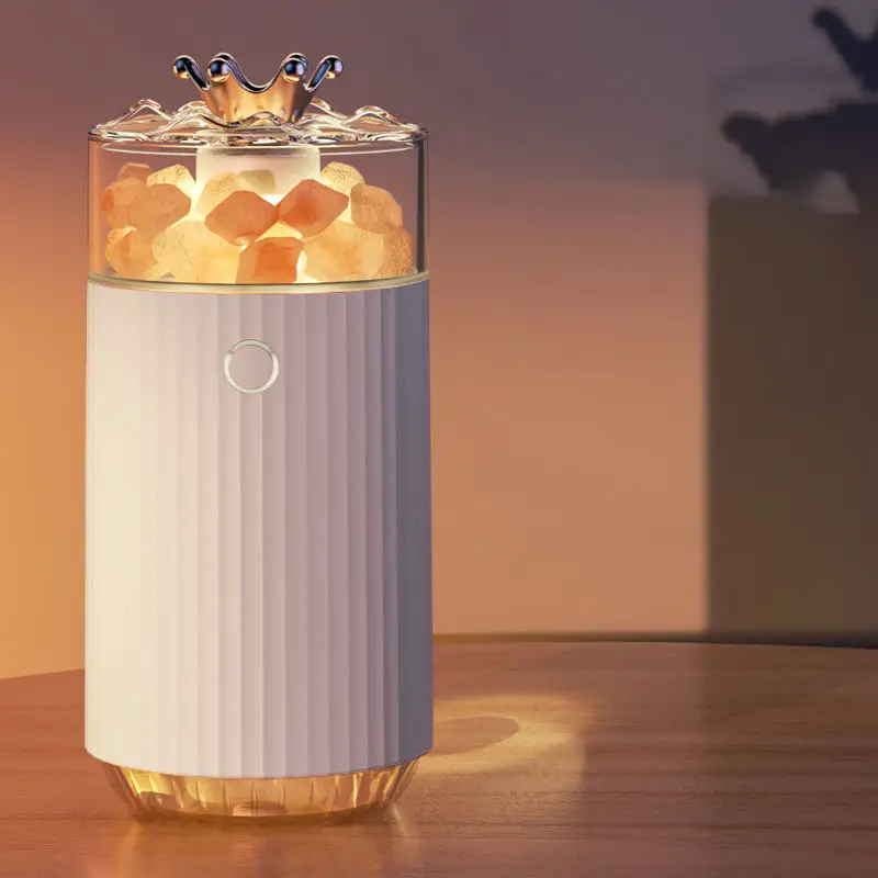 Portable USB Humidifier Essential Oil Diffuser 3-in-1 Aromatherapy Diffuser LED Salt Lamp Aroma Diffusers Humidifier