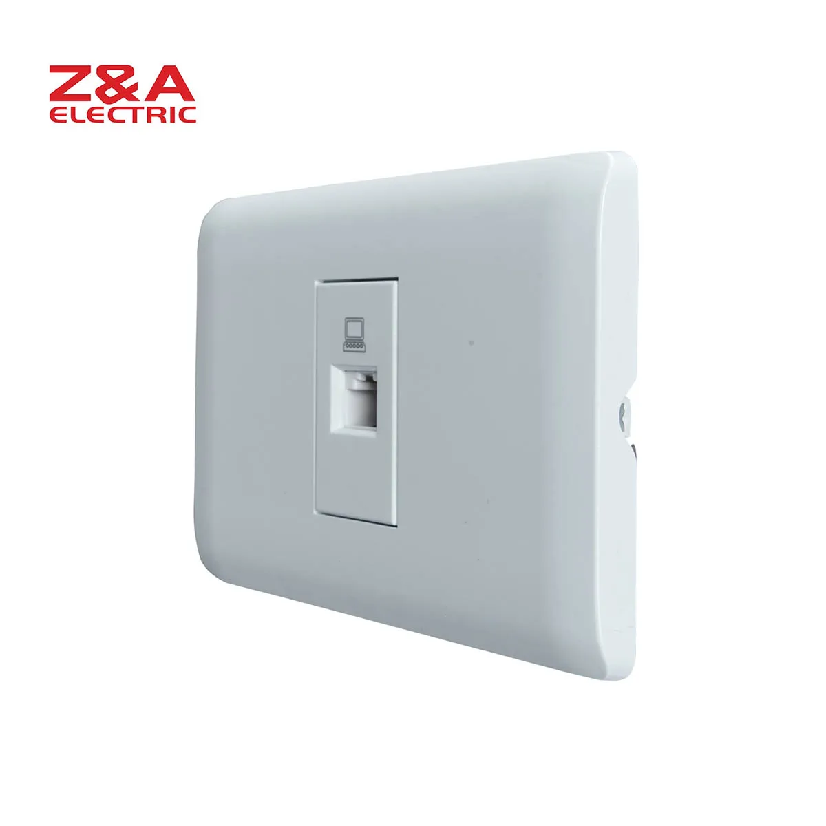 TB1118W TB Series White color Z&A ZA Electric wall  socket of lan