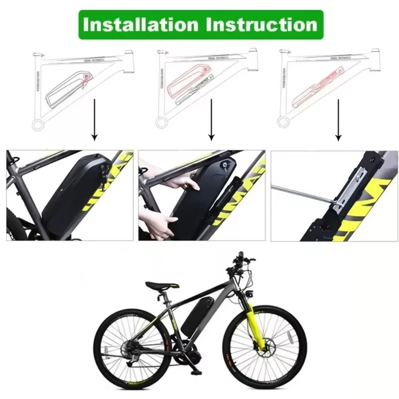 ZD 36V/48V/52V//10Ah/12Ah/15Ah/16Ah Hailong Electric Bicycle Battery Pack 48V 20amp Electric Bike Battery For Electric Bike