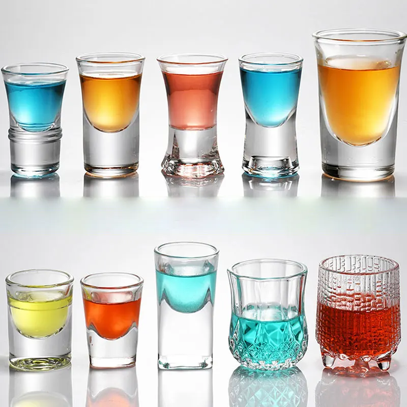 Classic Clear Cup Whisky Glass for Bourbon Macellan Tequila Whiskey Cocktails Custom Sublimation Shot Glass