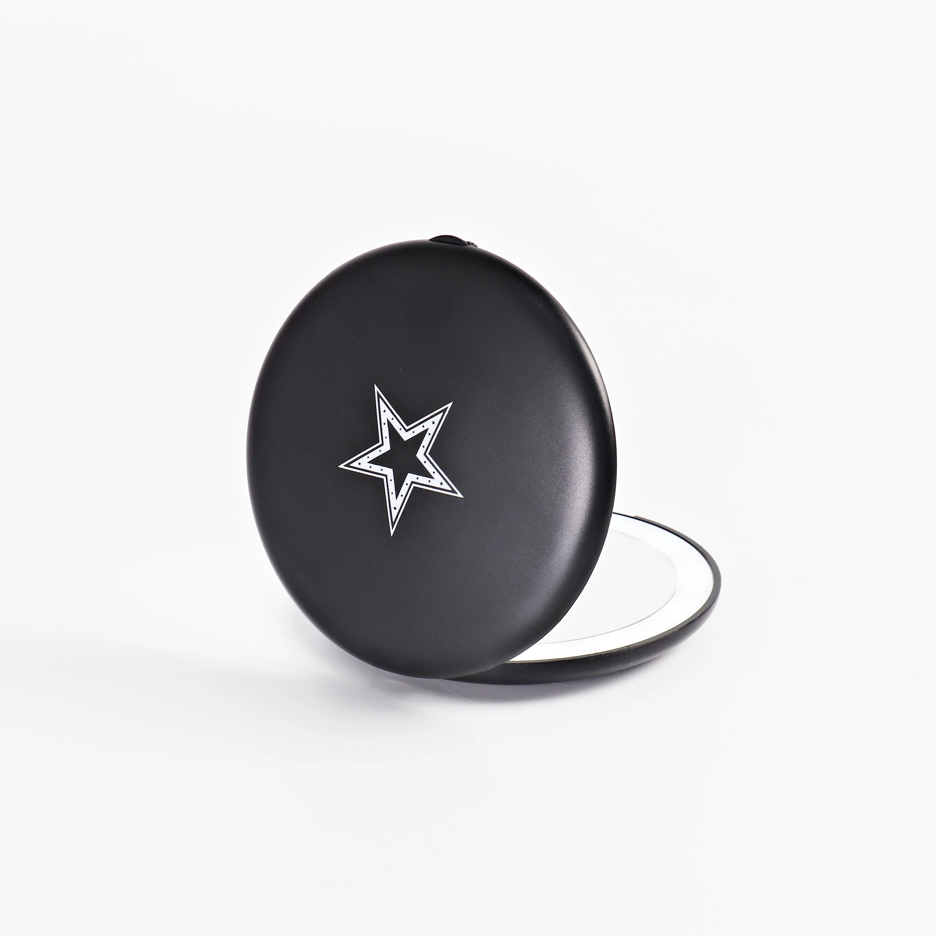 LED Travel Makeup Mirror Pentagram Logo Design Compact Pocket Portable Folding Mirror Beauty Tools