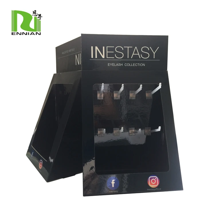 advertising Sunglasses Cardboard POP Counter Display Standee with Hooks Table Banner Display for Movie