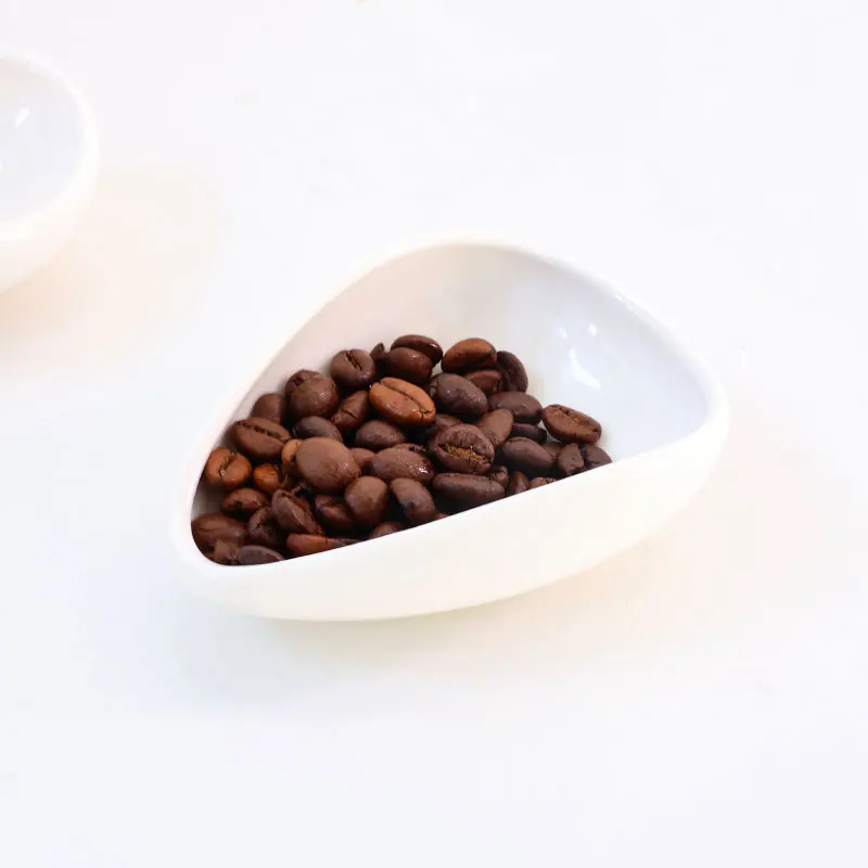 Barista Tools Accessories Coffee Bean Scoop Shovel Ceramic Measuring Cup Coffee Bean Dosing Trays With Green Blue