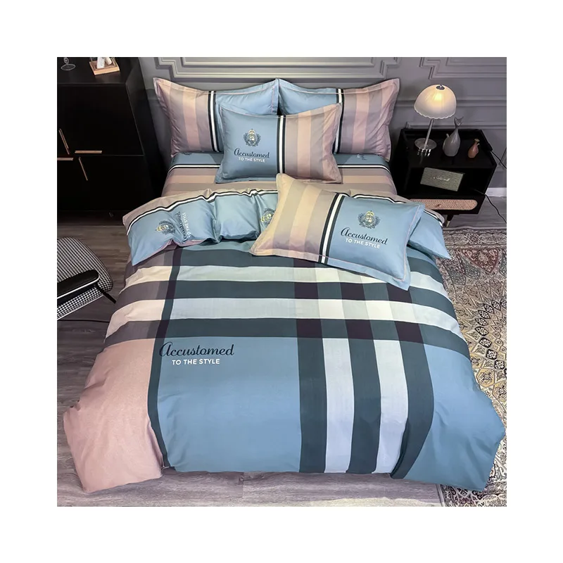 2021 new style hot-selling modern style bed pure cotton bed skirt four-piece bedding