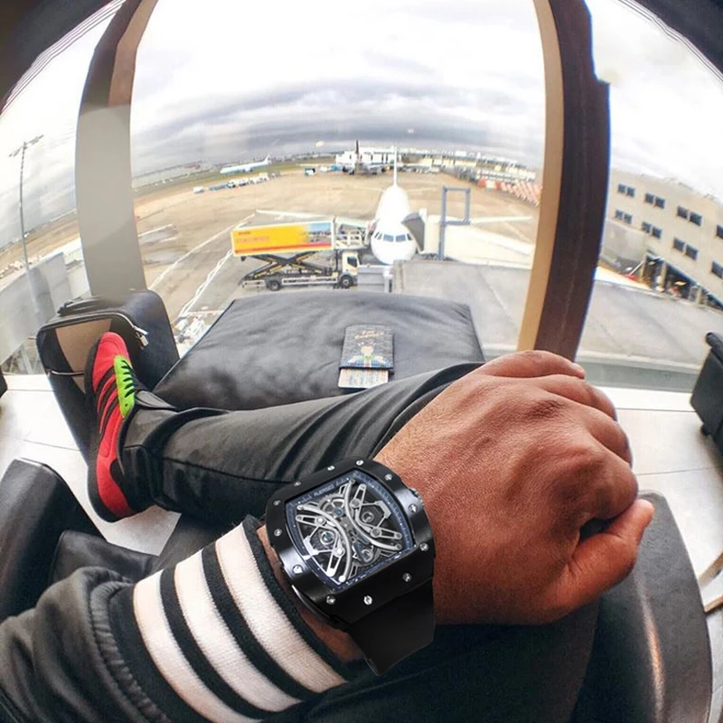 
Wholesale Mechanical Watch Montre Richard Mille Diamond Factory Price Richard Mille Custom Wrist Watch For Men 