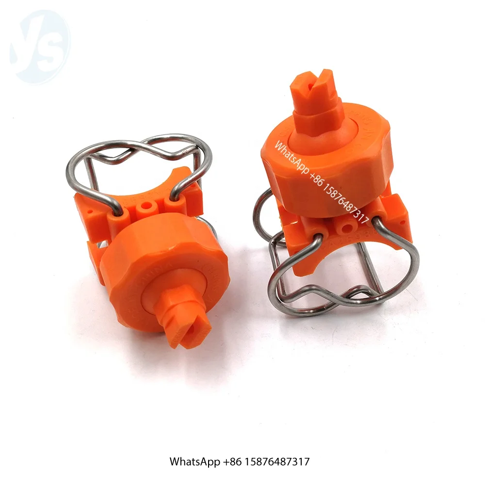 Pipe Clip On Clamp Eyelet Spray Nozzles For Car Washing,  26988-pp Clip Adjustable Ball Flat Fan Plastic Pipe Clamp Spray Nozzle