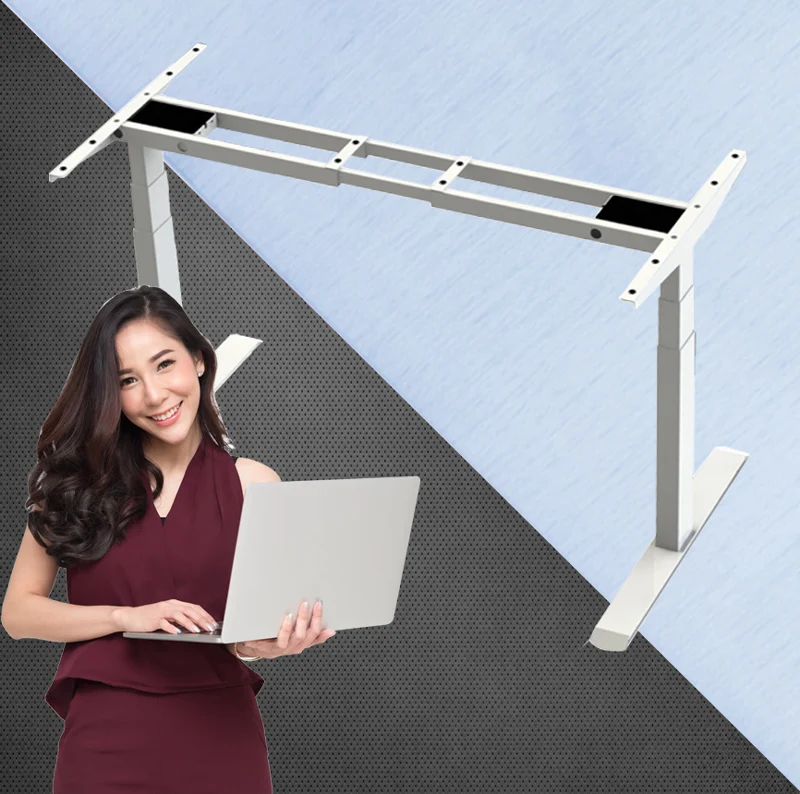 Wholesale Electric Table Frame Modern Executive 2 Leg Office Sit-stand Height Adjustable Computer Desk Frame