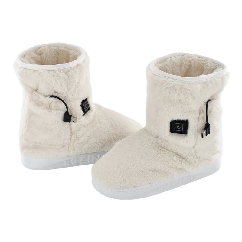 Usb Rechargeable Battery Heated Shoes  In Winter Temperature Control Heated Boots Heats up Warmth Electrically Heated Shoes