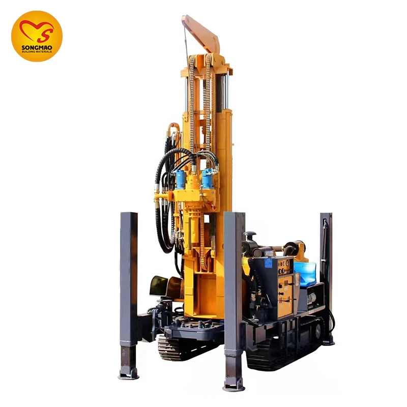Top quality 300m Crawler Type Diesel Borehole Water Well Drilling Rig machine