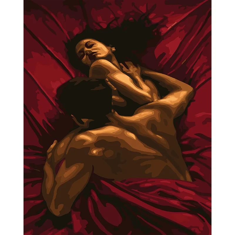 Aesthetic Room Decor Nude Paintings Diy Handmade Painting by Numbers kit Gift Frame Home Decoration Painting and Wall Arts Sex