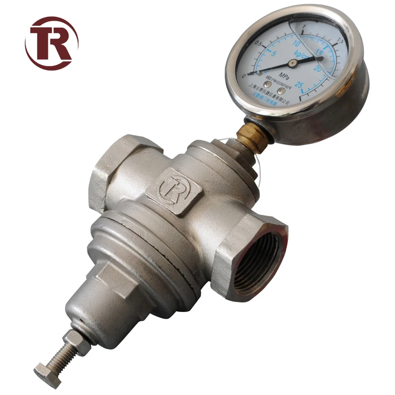 
Factory Best Sell Direct Acting Pressure Reducing Valve SS for Water Oil Gas 
