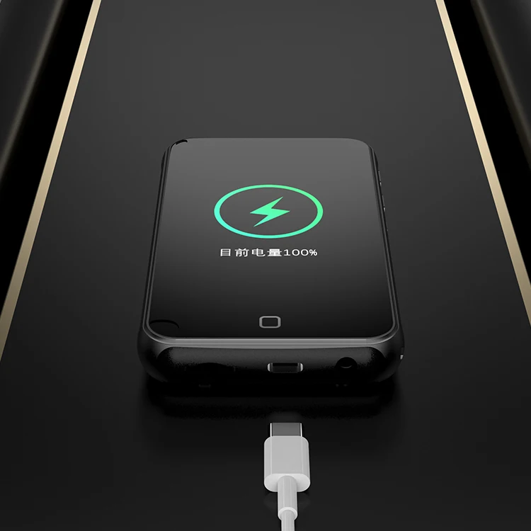 Portable Ruizu Android H2 Smart Mp3 Touch Screen Bt Wireless Earphones Multi-language Movie MP4 MP3 Player