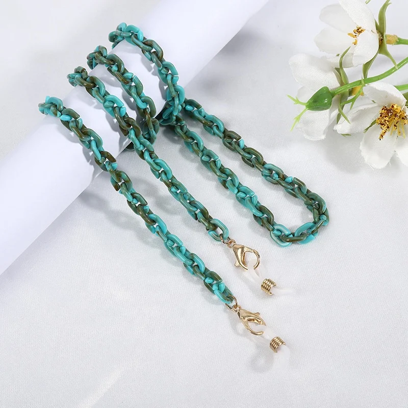 
Fashion Acrylic Eyeglass Chain Sunglasses Eyewear Strap Necklace Colorful Masking Holder Jewelry 
