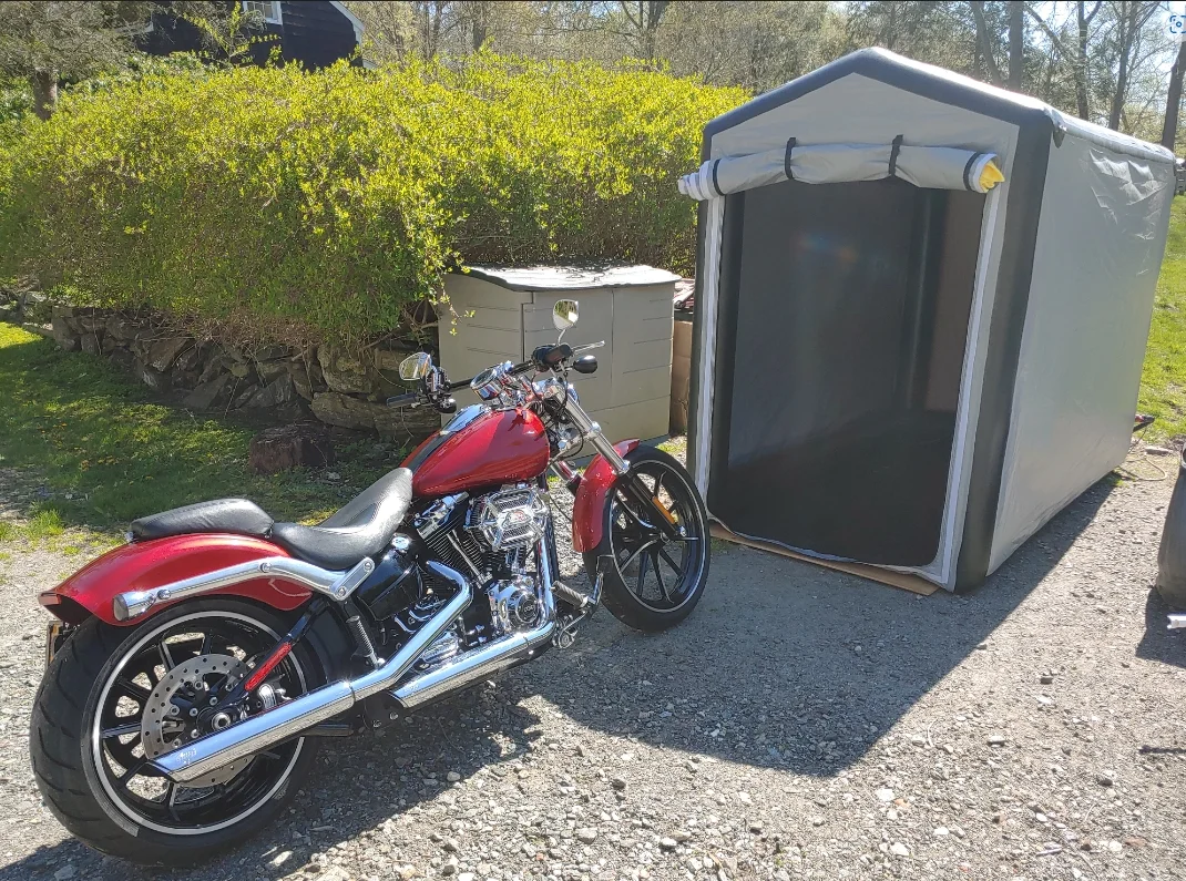 Customizable Waterproof and UV Protection for All Seasons Inflatable Motorcycle Cover